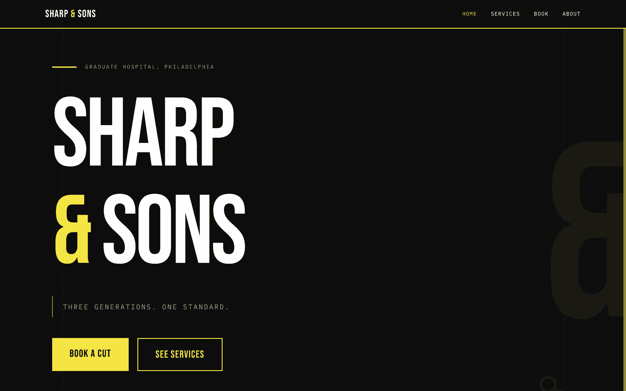 Screenshot of Sharp & Sons